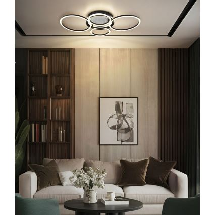Globo - LED Stropna svjetiljka LED/40W/230V 4000K 72x52 cm crna