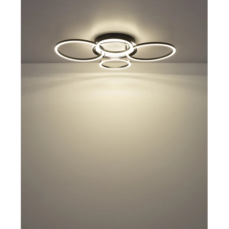 Globo - LED Stropna svjetiljka LED/40W/230V 4000K 72x52 cm crna