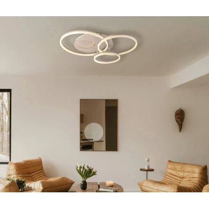 Globo - LED stropna svjetiljka LED/40W/230V 3000K 78x60 cm bež
