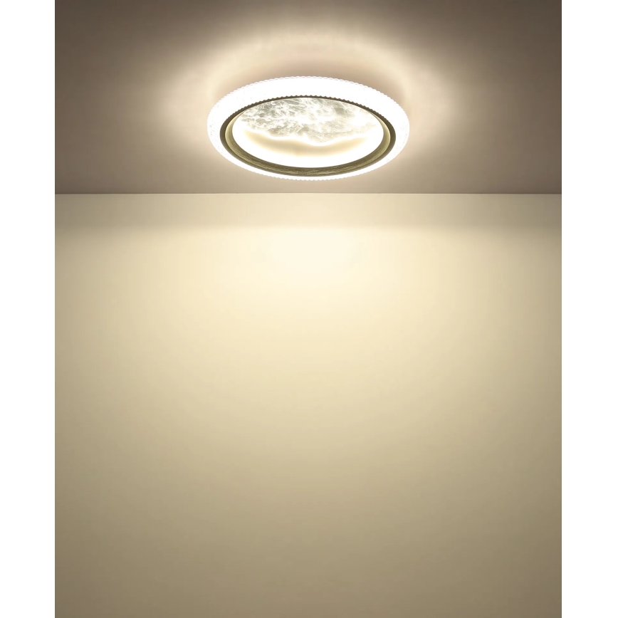 Globo - LED stropna svjetiljka LED/28W/230V 3000/4200/6000K promjer 39,5 cm srebrna