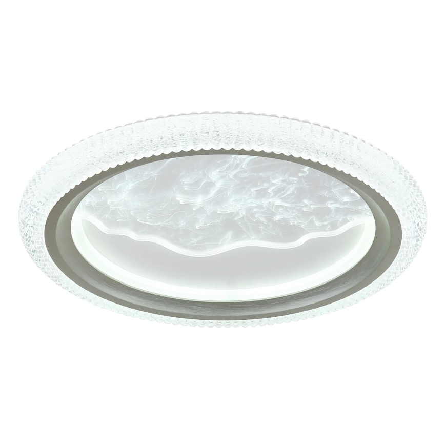 Globo - LED stropna svjetiljka LED/28W/230V 3000/4200/6000K promjer 39,5 cm srebrna