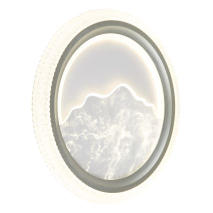 Globo - LED stropna svjetiljka LED/28W/230V 3000/4200/6000K promjer 39,5 cm srebrna