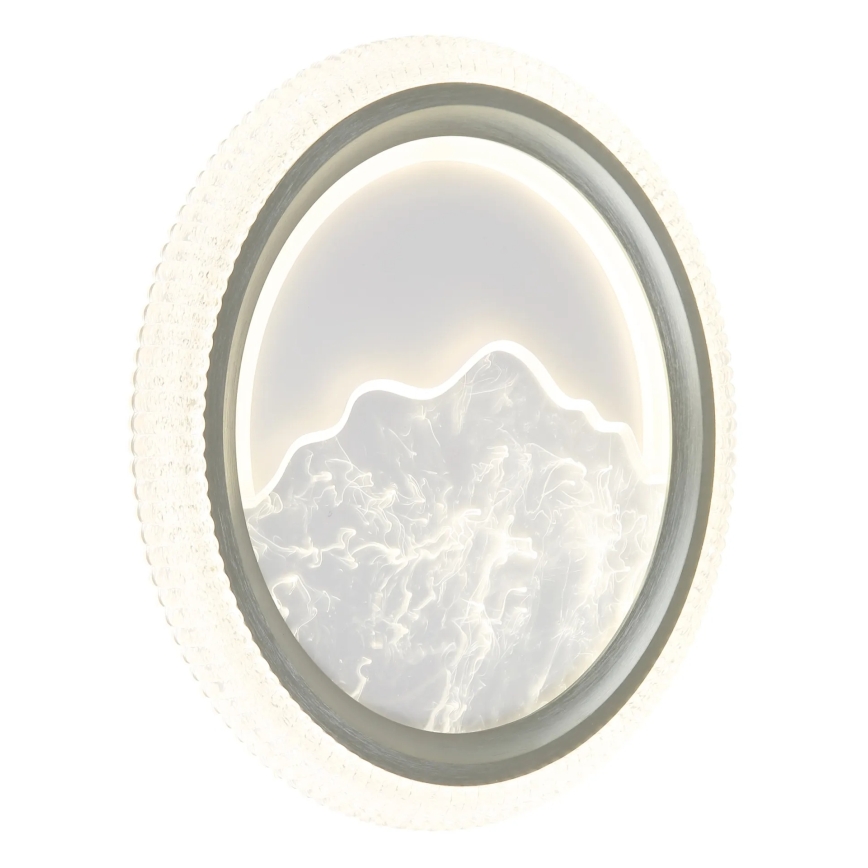 Globo - LED stropna svjetiljka LED/28W/230V 3000/4200/6000K promjer 39,5 cm srebrna