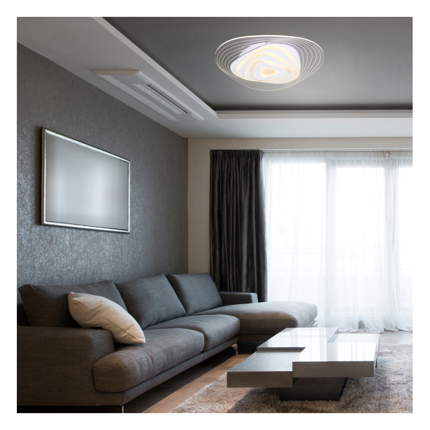 Globo - LED Prigušiva stropna svjetiljka LED/40W/230V 3000-6500K 50,2x48,8 cm Wi-Fi Tuya + daljinski upravljač