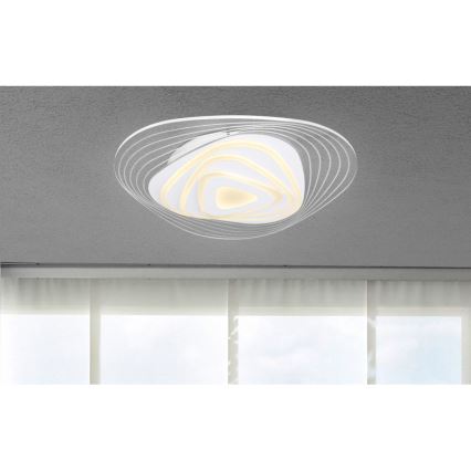 Globo - LED Prigušiva stropna svjetiljka LED/40W/230V 3000-6500K 50,2x48,8 cm Wi-Fi Tuya + daljinski upravljač