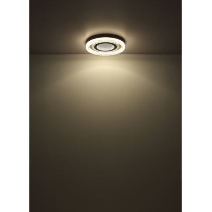 Globo - LED Prigušiva stropna svjetiljka LED/48W/230V 2700-6000K pr. 48 cm antracit + daljinski upravljač
