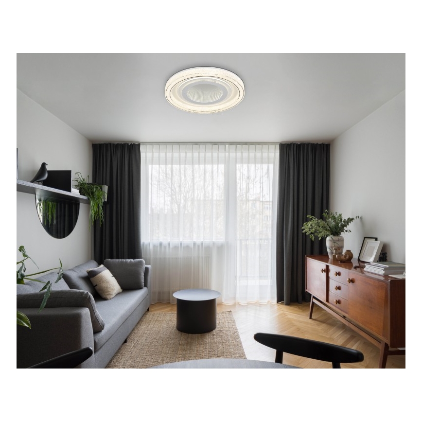 Globo - LED stropna svjetiljka s prigušivanjem LED/48W/230V 2700-6000K promjer 48 cm bijela + daljinski upravljač