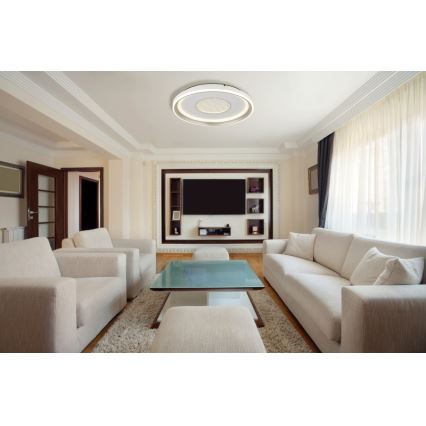 Globo - LED Prigušiva stropna svjetiljka LED/48W/230V 2700-6000K pr. 48 cm + daljinski upravljač