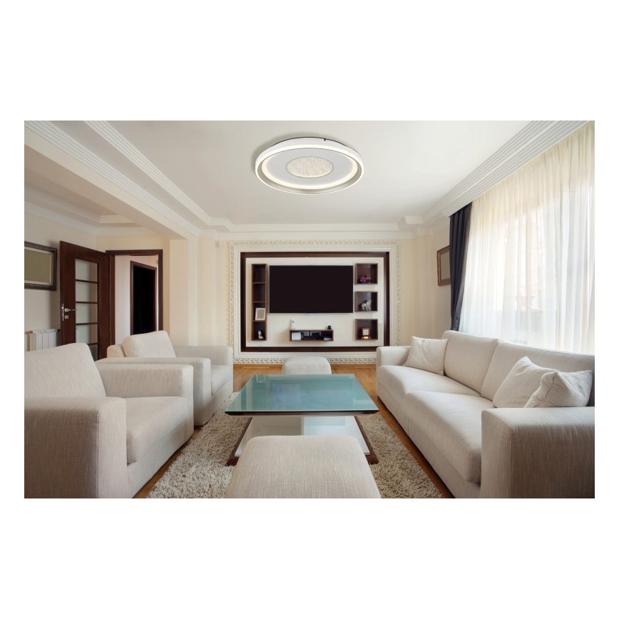 Globo - LED Prigušiva stropna svjetiljka LED/48W/230V 2700-6000K pr. 48 cm + daljinski upravljač