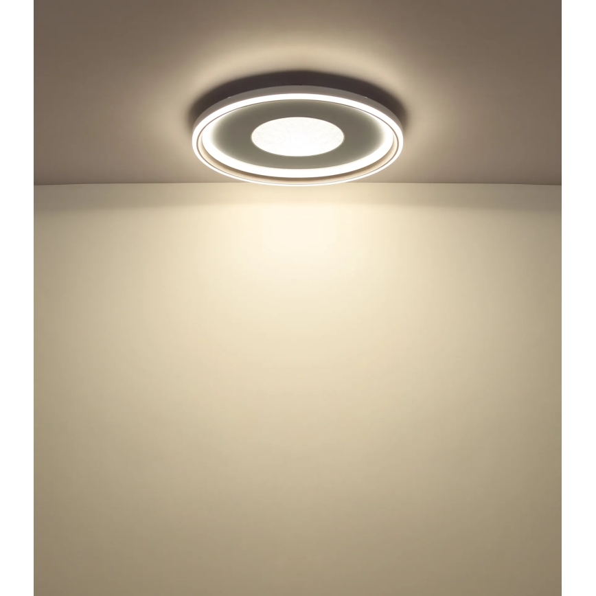 Globo - Prigušivo LED stropno svjetlo LED/60W/230V 2700-6000K, promjer 59 cm, bijelo/krem + daljinski upravljač
