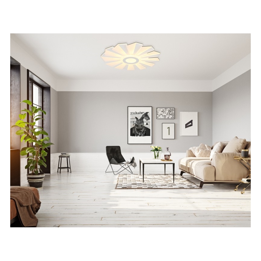 Globo - LED Prigušiva stropna svjetiljka LED/58W/230V 2700-6000K pr. 50 cm bijela + daljinski upravljač