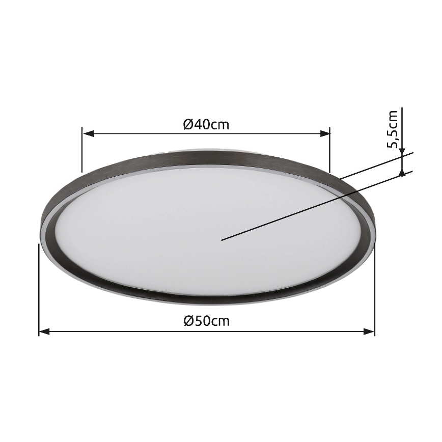 Globo - LED Prigušiva stropna svjetiljka LED/48W/230V pr. 50 cm 2700-6000K + daljinski upravljač