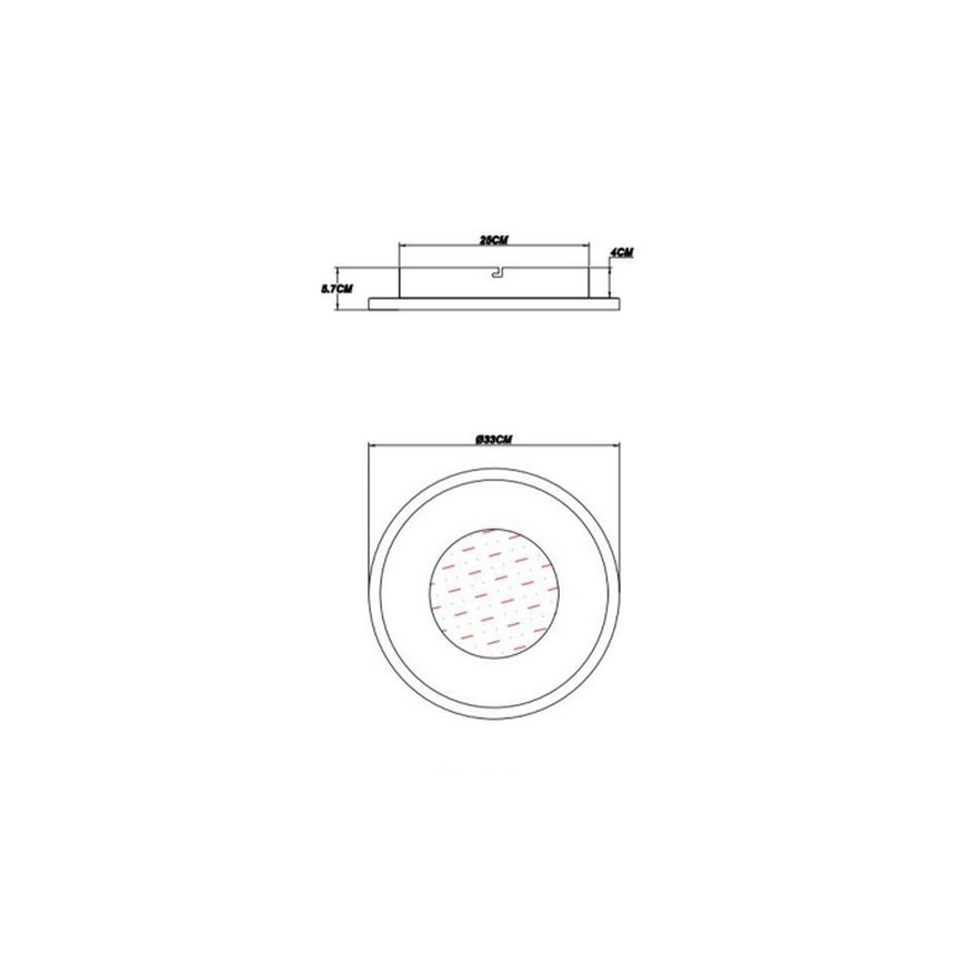 Globo - LED Stropna svjetiljka LED/24W/230V 2700/4500/6500K pr. 33 cm