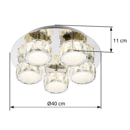 Globo - LED Prigušiva stropna svjetiljka LED/40W/230V 4000K pr. 40 cm