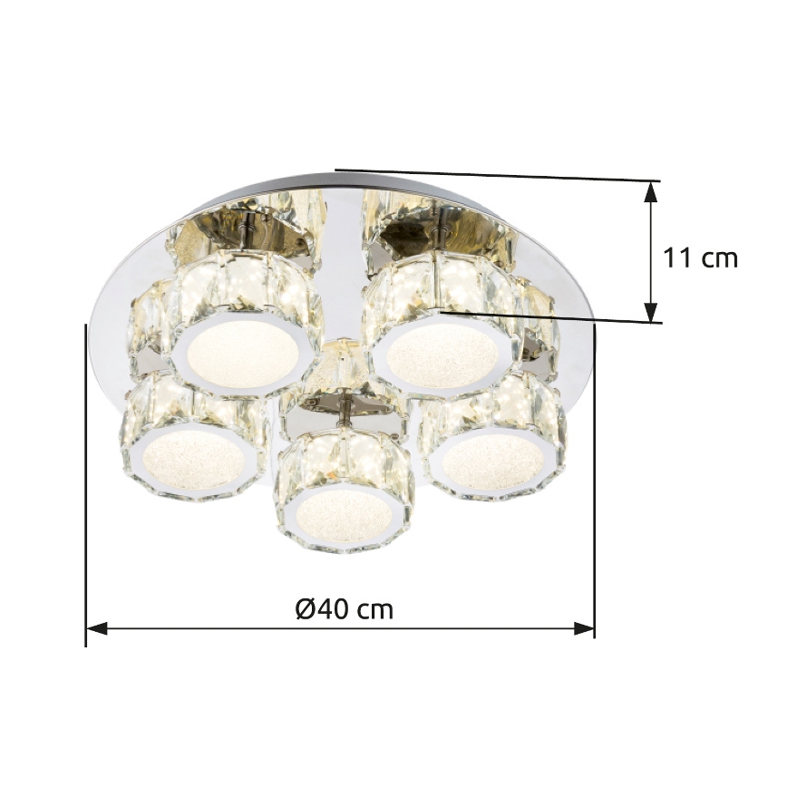 Globo - LED Prigušiva stropna svjetiljka LED/40W/230V 4000K pr. 40 cm