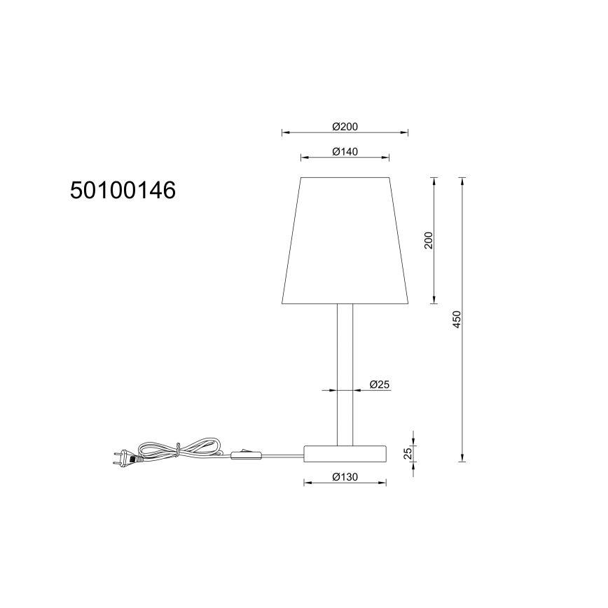 Globo - Stolna lampa 1xE14/25W/230V