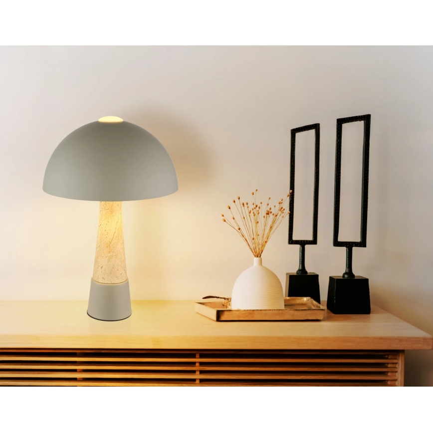 Globo - Stolna lampa 1xE27ILLU/40W/230V siva
