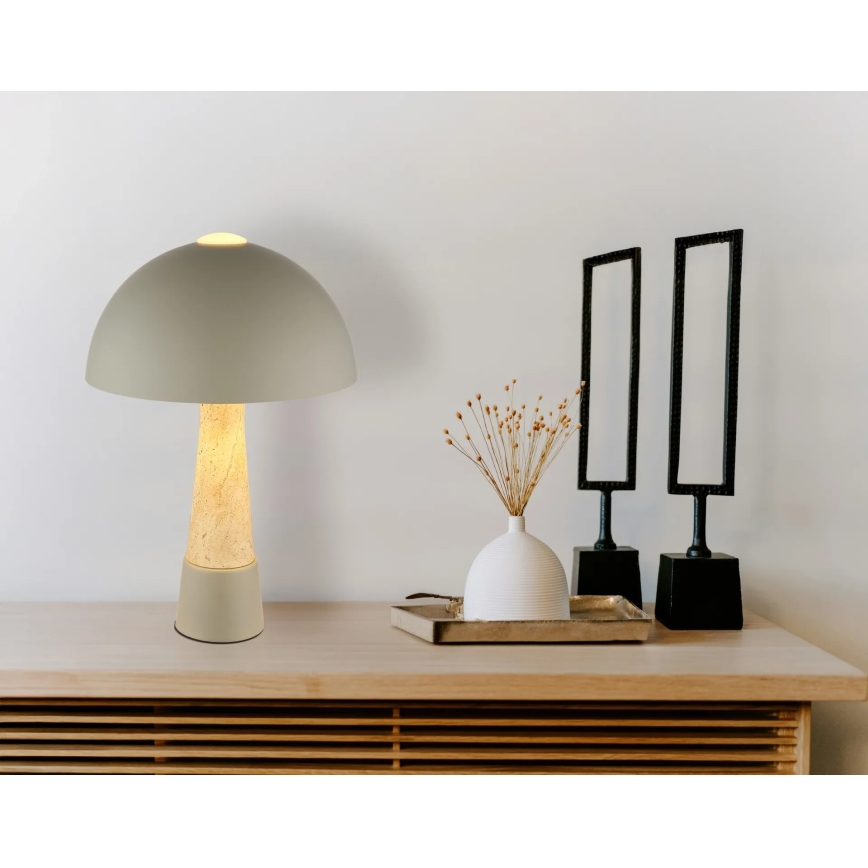 Globo - Stolna lampa 1xE27ILLU/40W/230V siva