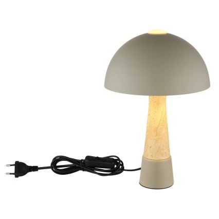 Globo - Stolna lampa 1xE27ILLU/40W/230V siva