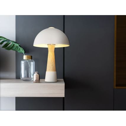 Globo - Stolna svjetiljka 1xE27ILLU/40W/230V bež