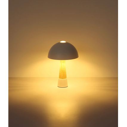 Globo - Stolna svjetiljka 1xE27ILLU/40W/230V bež