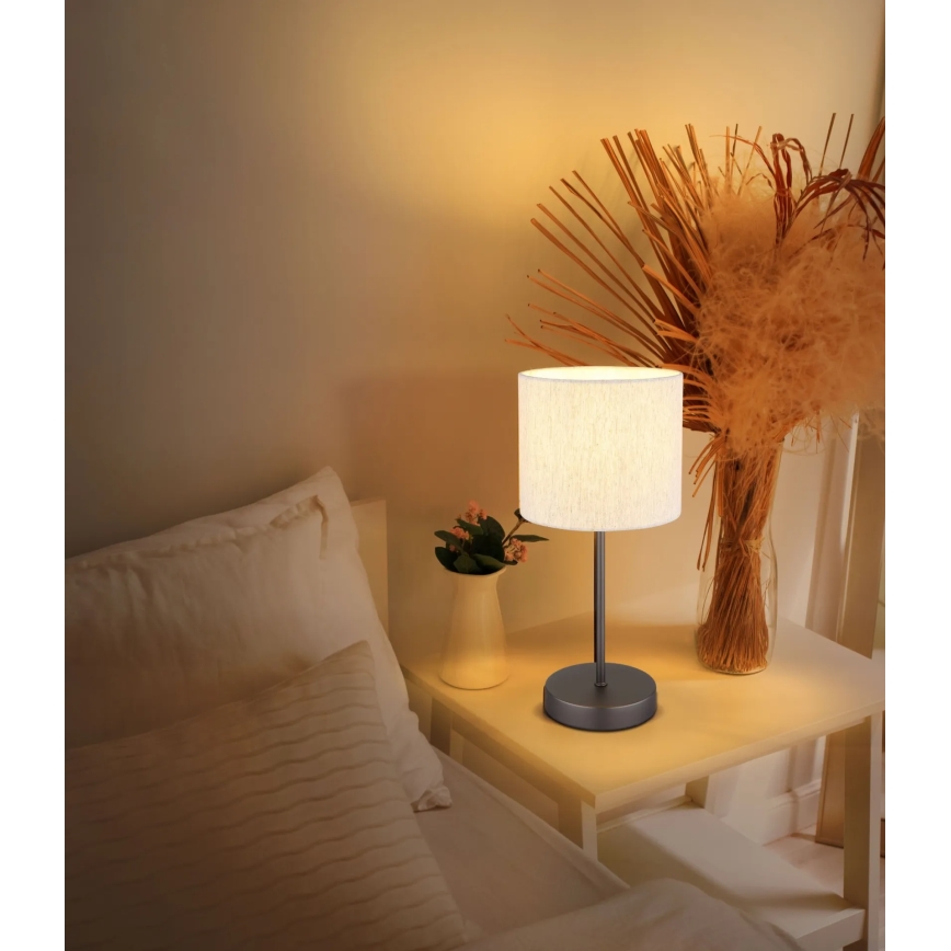 Globo - Stolna lampa 1xE27/25W/230V crna/bež