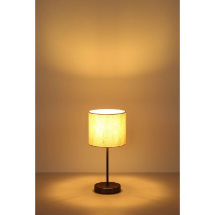 Globo - Stolna lampa 1xE27/25W/230V crna/bež