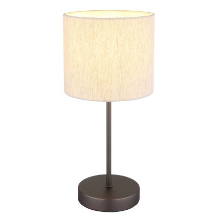 Globo - Stolna lampa 1xE27/25W/230V crna/bež