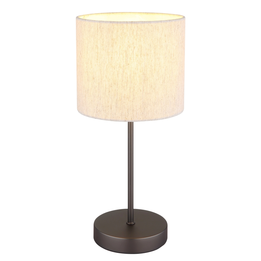 Globo - Stolna lampa 1xE27/25W/230V crna/bež