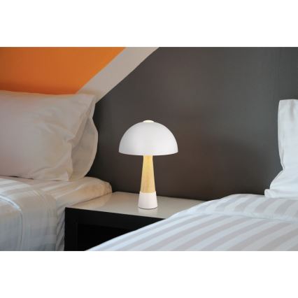 Globo - Stolna lampa 1xE27ILLU/40W/230V bijela