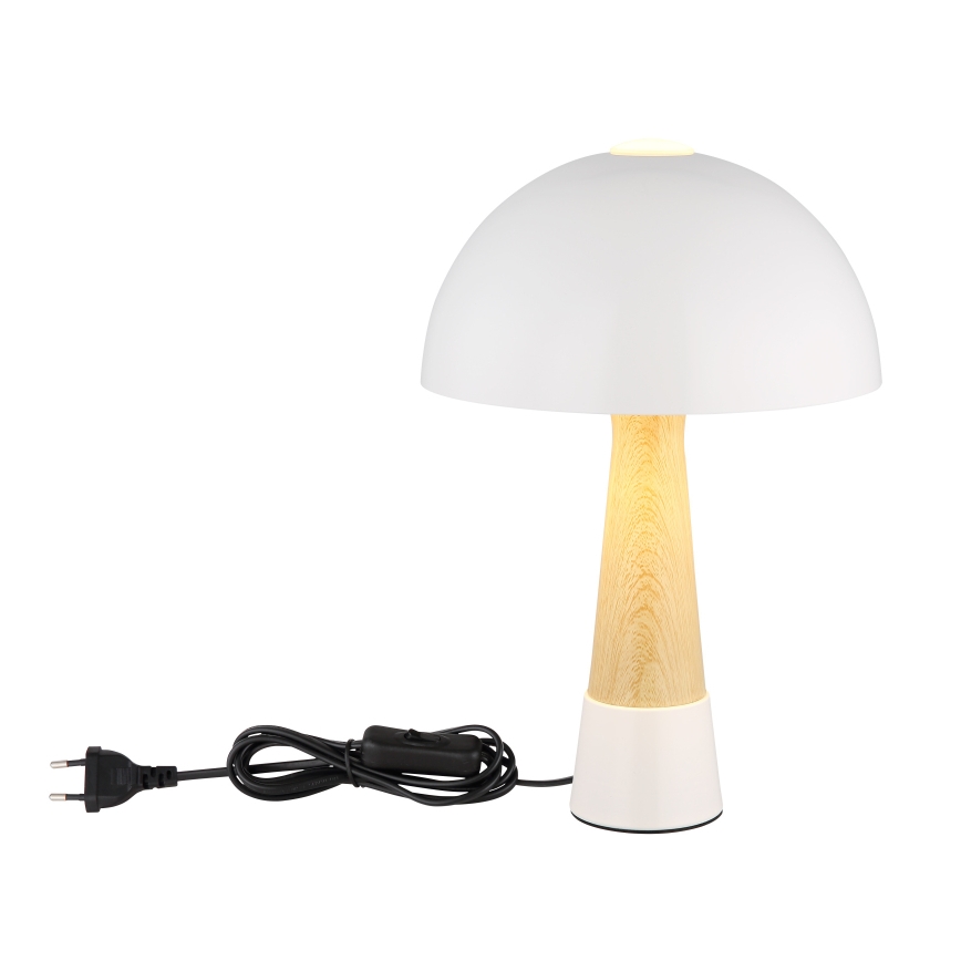 Globo - Stolna lampa 1xE27ILLU/40W/230V bijela