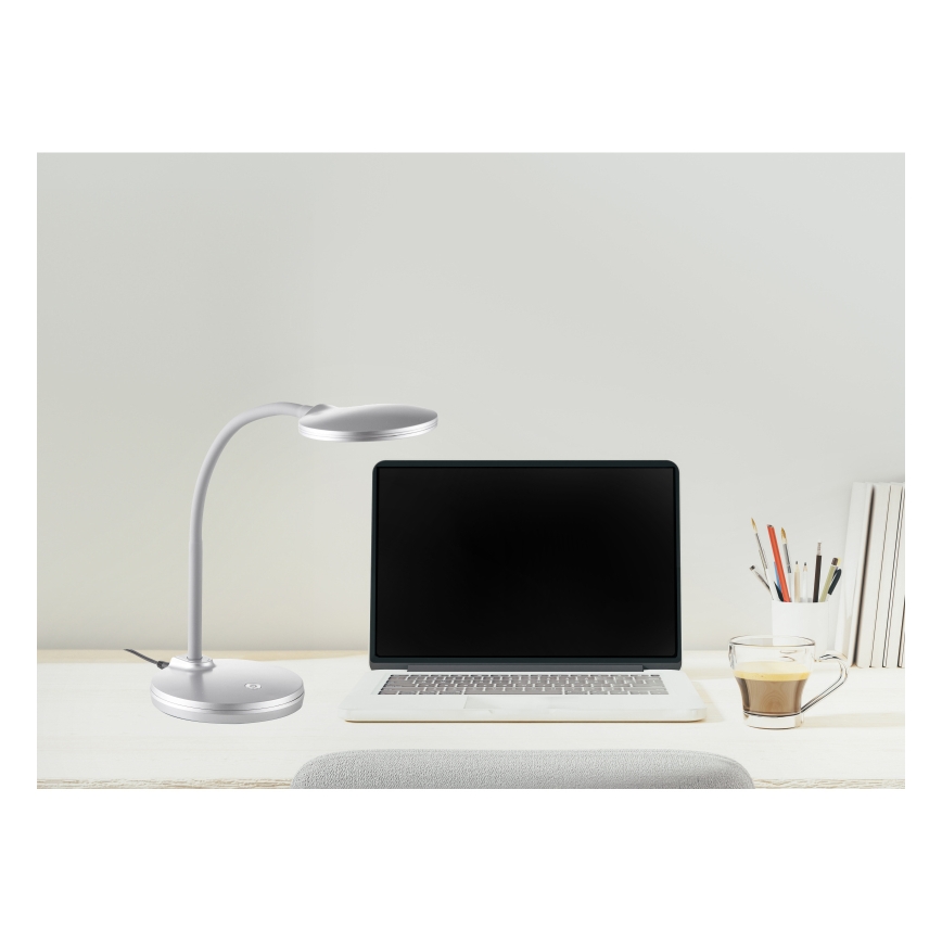 Globo - LED Prigušiva stolna lampa na dodir LED/4W/230V srebrna