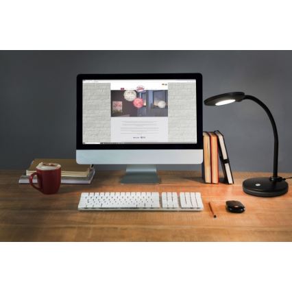 Globo - LED stolna lampa s dodirnim prigušivačem LED/4,6W/230V crna