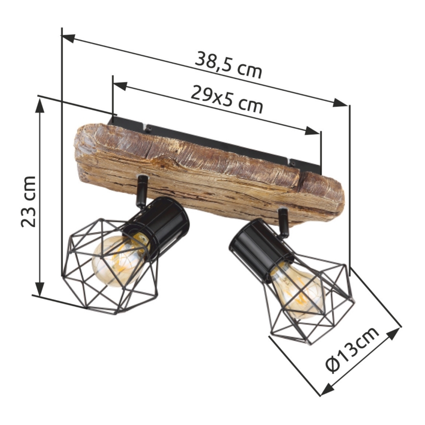 Globo - Reflektorska svjetiljka 2xE27/60W/230V