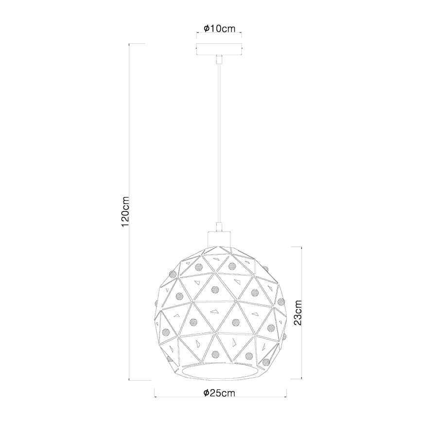 Globo 54029H - Luster na sajli JODIE 1xE27/60W/230V pr. 25 cm