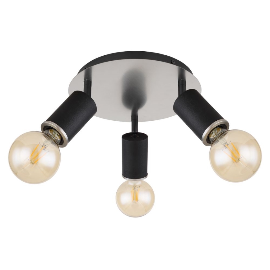 Globo - Ugradbena svjetiljka 3xE27/60W/230V crno drvo