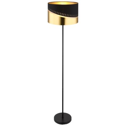 Globo - Podna lampa 1xE27/60W/230V pr. 35 cm crna/zlatna