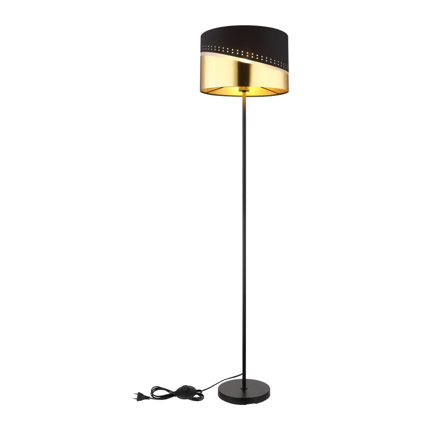 Globo - Podna lampa 1xE27/60W/230V pr. 35 cm crna/zlatna