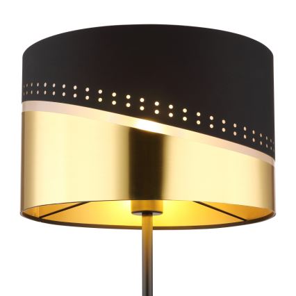 Globo - Podna lampa 1xE27/60W/230V pr. 35 cm crna/zlatna