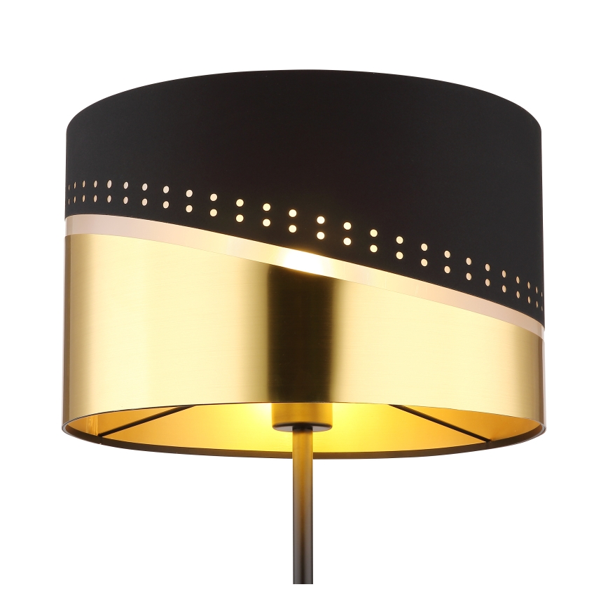 Globo - Podna lampa 1xE27/60W/230V pr. 35 cm crna/zlatna