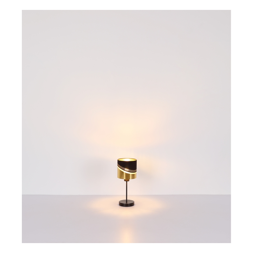 Globo - Stolna lampa 1xE27/40W/230V pr. 16 cm crna/zlatna