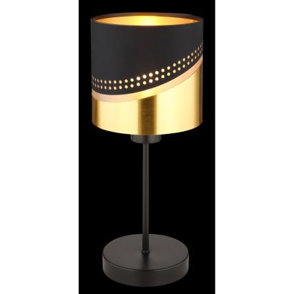Globo - Stolna lampa 1xE27/40W/230V pr. 16 cm crna/zlatna