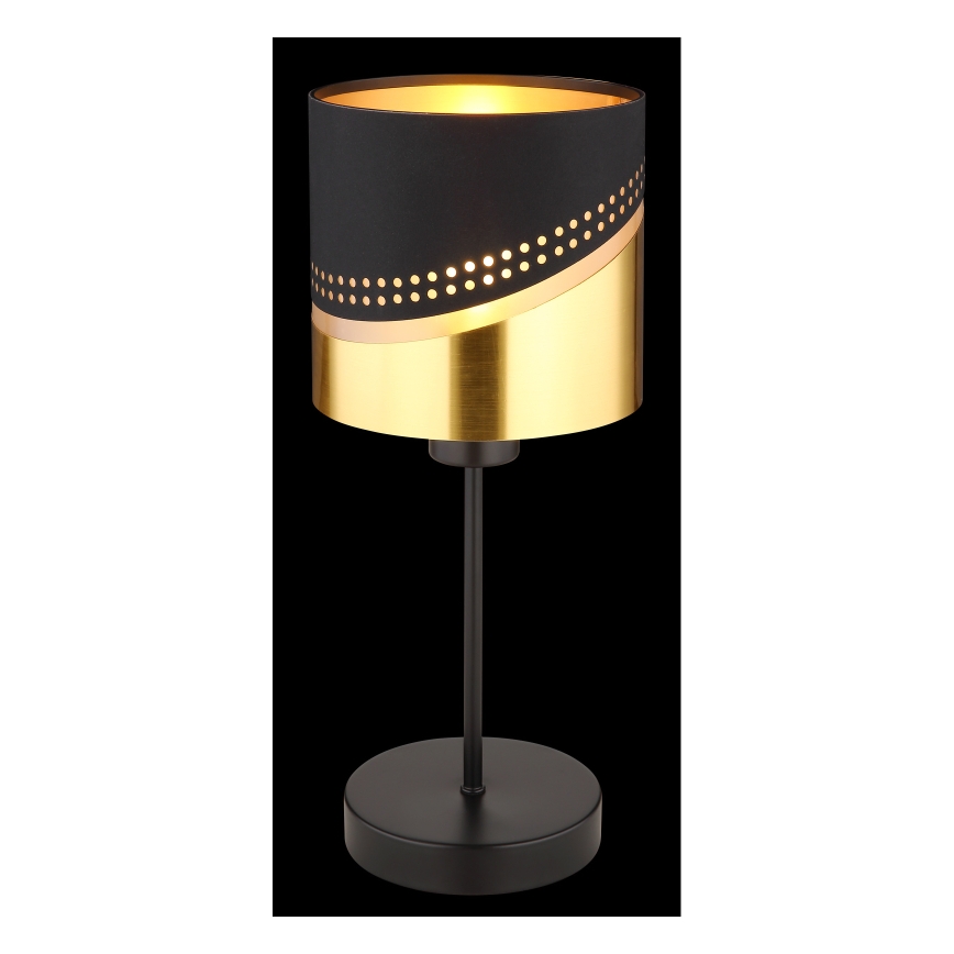 Globo - Stolna lampa 1xE27/40W/230V pr. 16 cm crna/zlatna