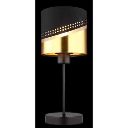 Globo - Stolna lampa 1xE27/40W/230V pr. 16 cm crna/zlatna
