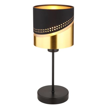 Globo - Stolna lampa 1xE27/40W/230V pr. 16 cm crna/zlatna