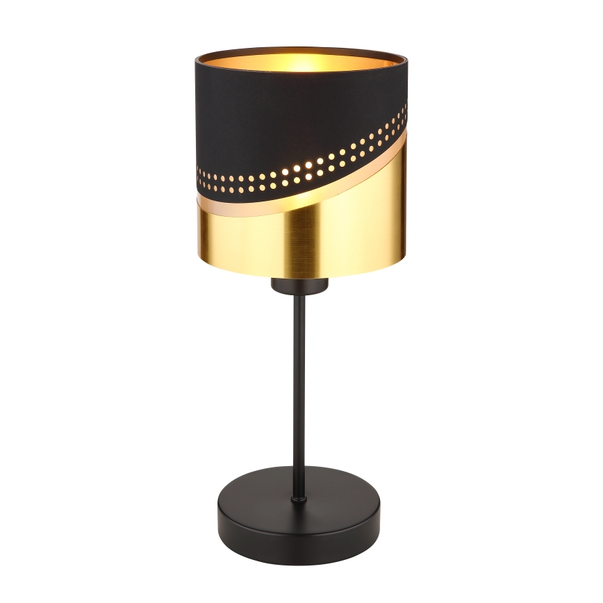 Globo - Stolna lampa 1xE27/40W/230V pr. 16 cm crna/zlatna