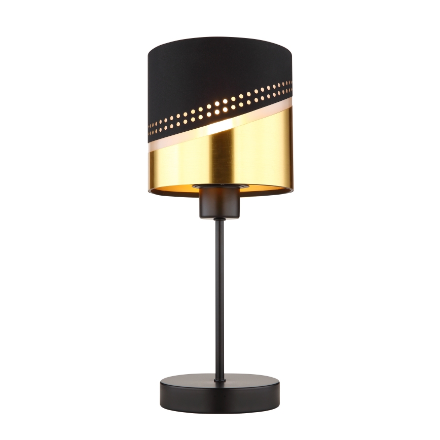 Globo - Stolna lampa 1xE27/40W/230V pr. 16 cm crna/zlatna