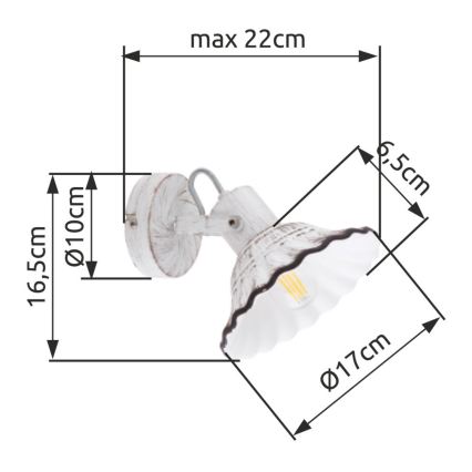Globo - Zidna reflektorska svjetiljka 1xE27/40W/230V
