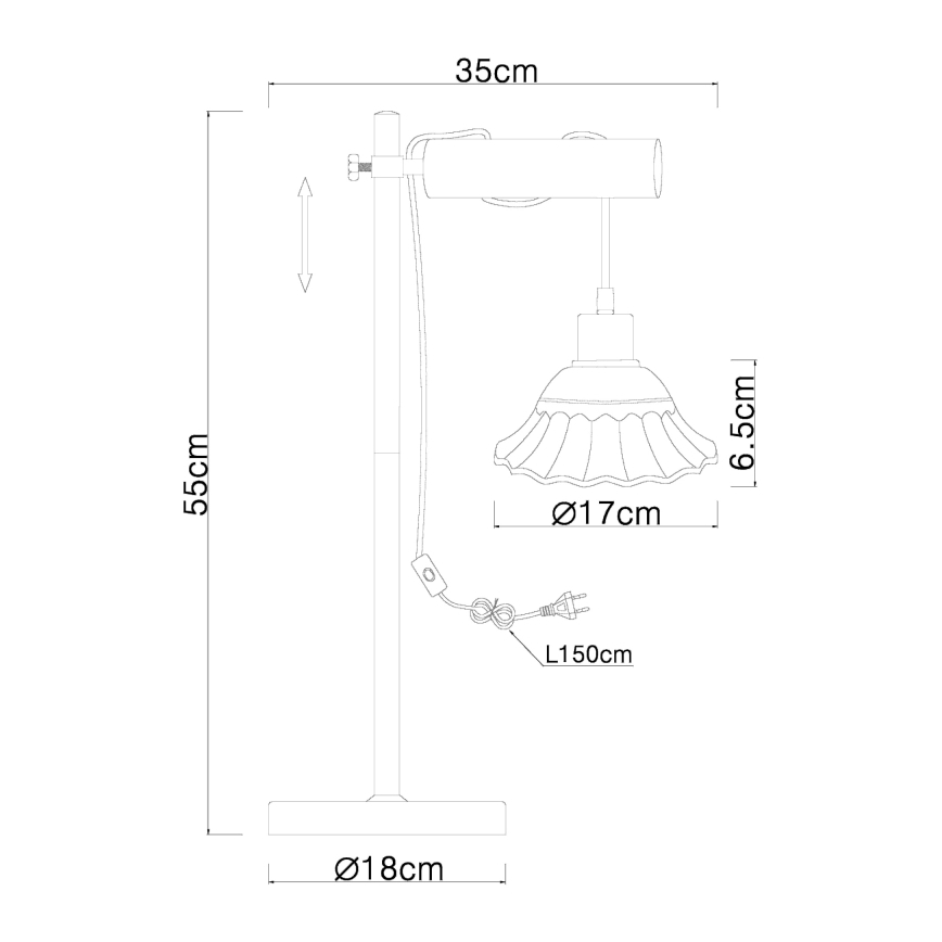 Globo - Stolna lampa 1xE27/40W/230V
