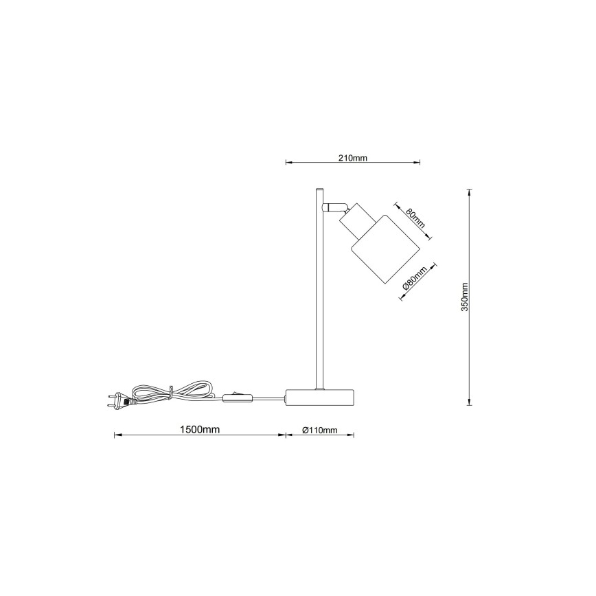 Globo - Stolna lampa 1xE14/25W/230V